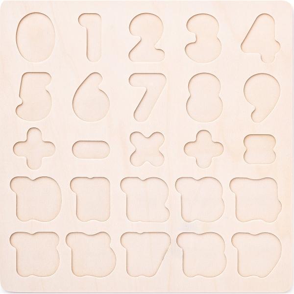 Puzzle 3D din lemn: Matematica, numere