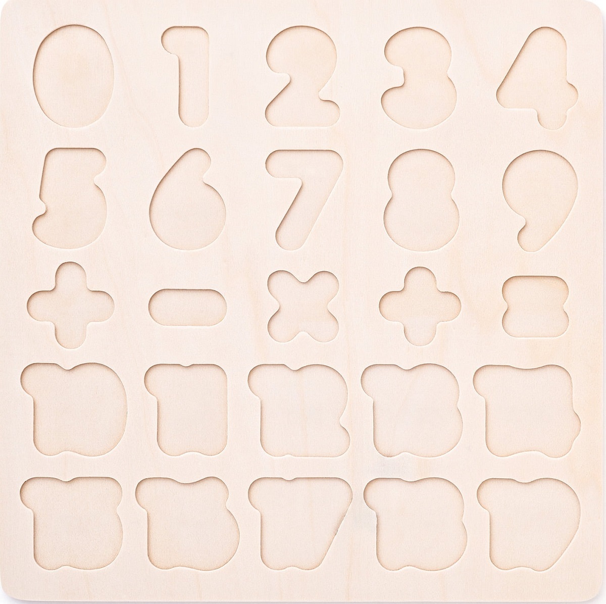 Imaginea produsului 'Puzzle 3D din lemn: Matematică, numere'