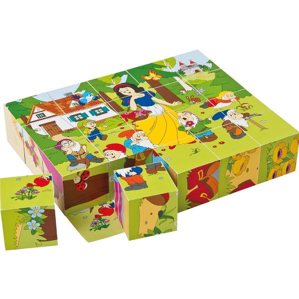 Puzzle din lemn: 4x5 cuburi. Basme