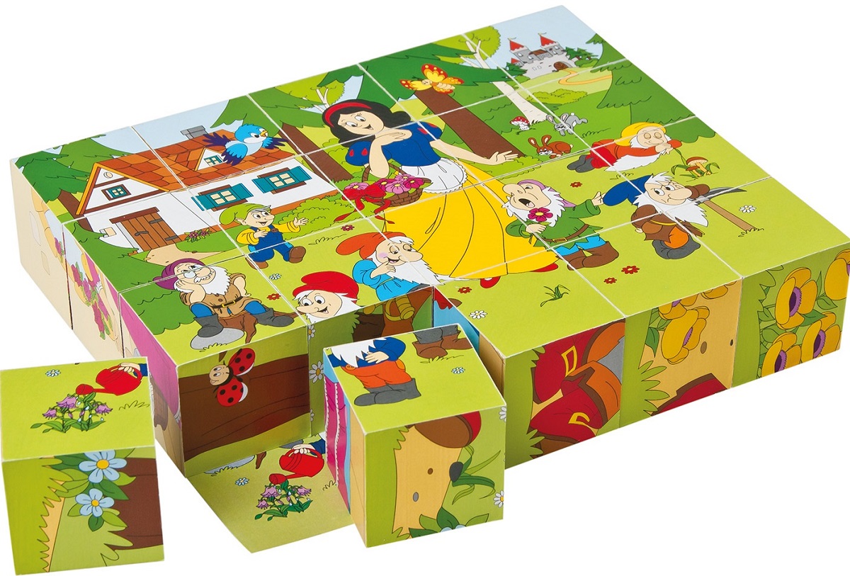 Imaginea produsului 'Puzzle din lemn: 4x5 cuburi. Basme'