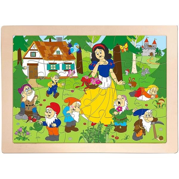 Puzzle din lemn: Alba ca Zapada
