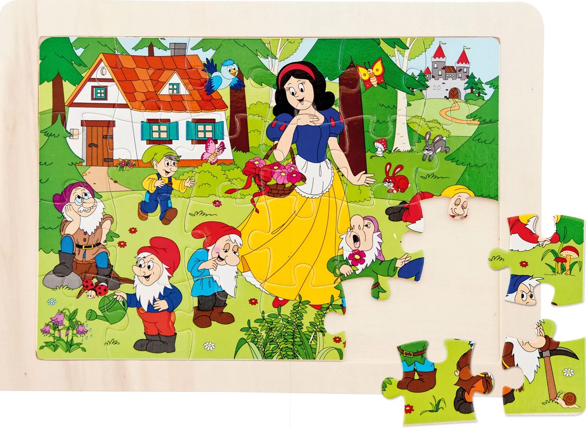 Imaginea produsului 'Puzzle din lemn: Albă ca Zăpadpă'