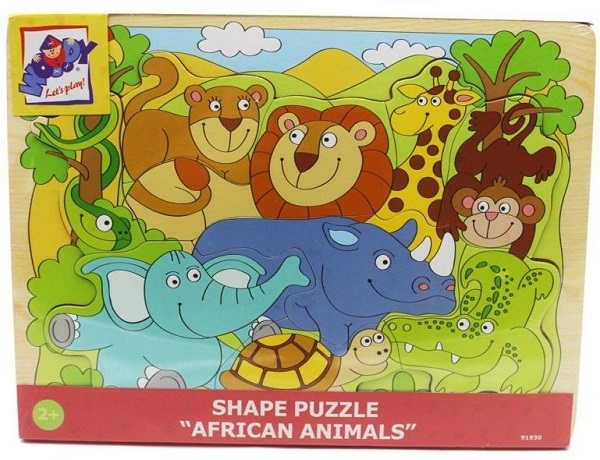 Imaginea produsului 'Puzzle din lemn: Animale din Africa'