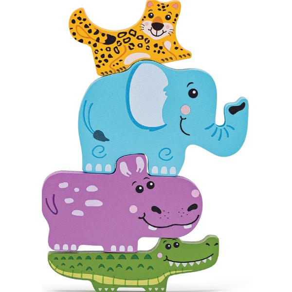 Puzzle 3D din lemn: Forme de animale