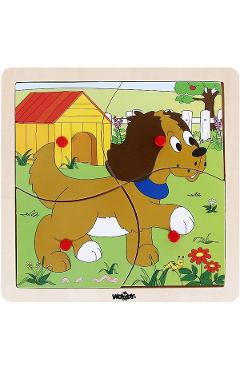 Imaginea produsului 'Puzzle din lemn: Cățel'