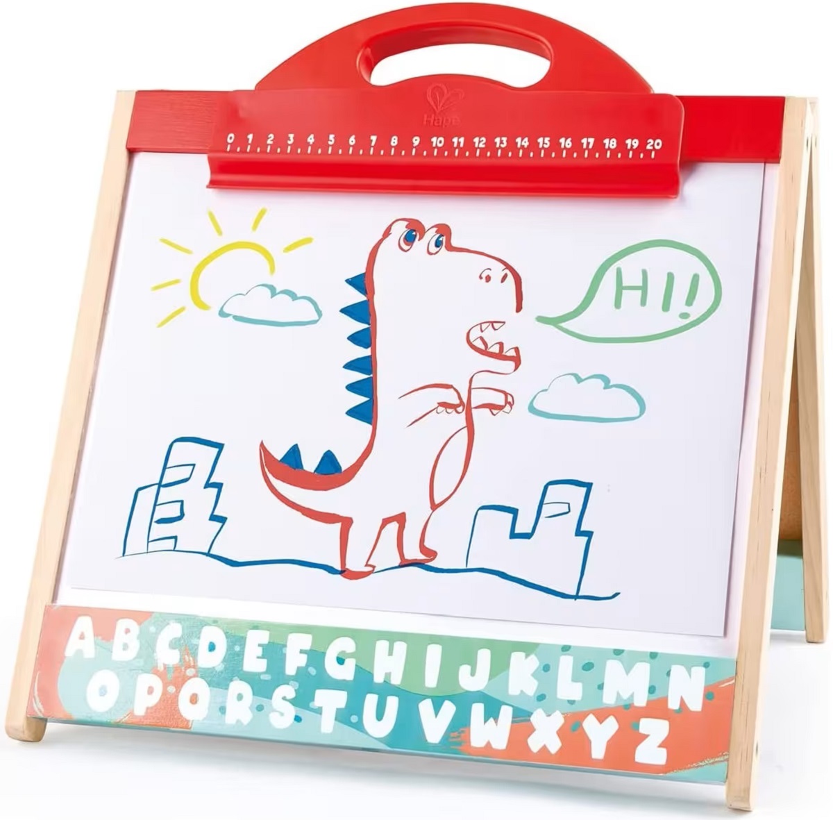 Imaginea produsului 'Șevalet portabil 3 în 1 pentru masă cu cutie de depozitare'