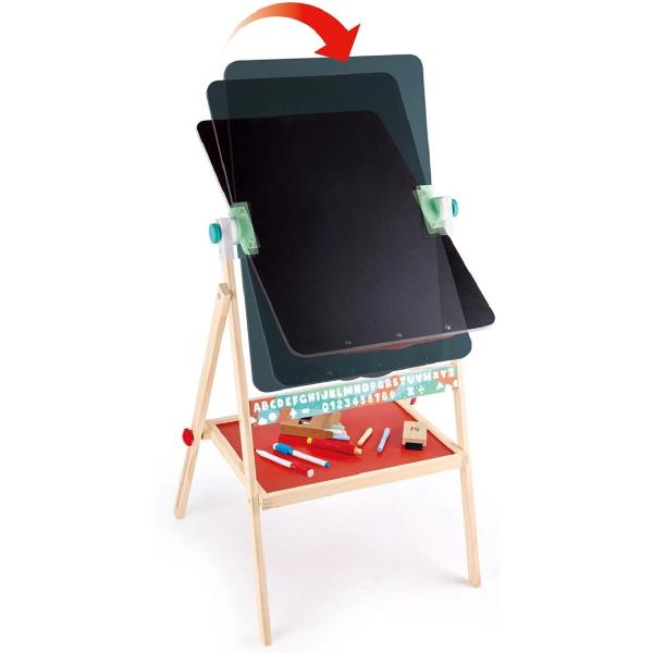 Sevalet plat pliabil cu tabla alba si accesorii