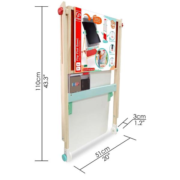 Sevalet plat pliabil cu tabla alba si accesorii