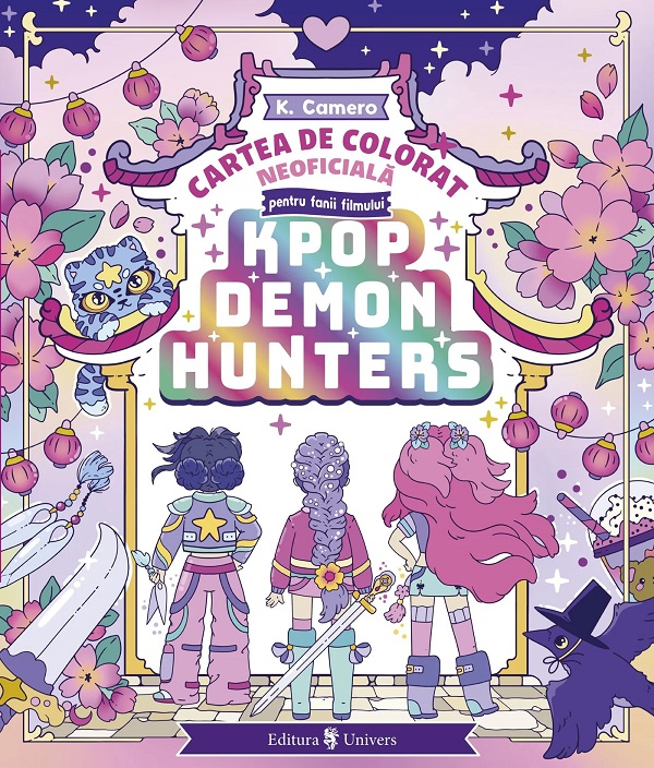 Coperta cărții 'K-Pop Demon Hunters. Cartea de colorat neoficială - K. Camero'