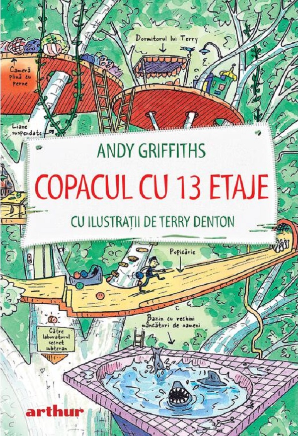 Coperta cărții 'Copacul cu 13 etaje - Andy Griffiths'