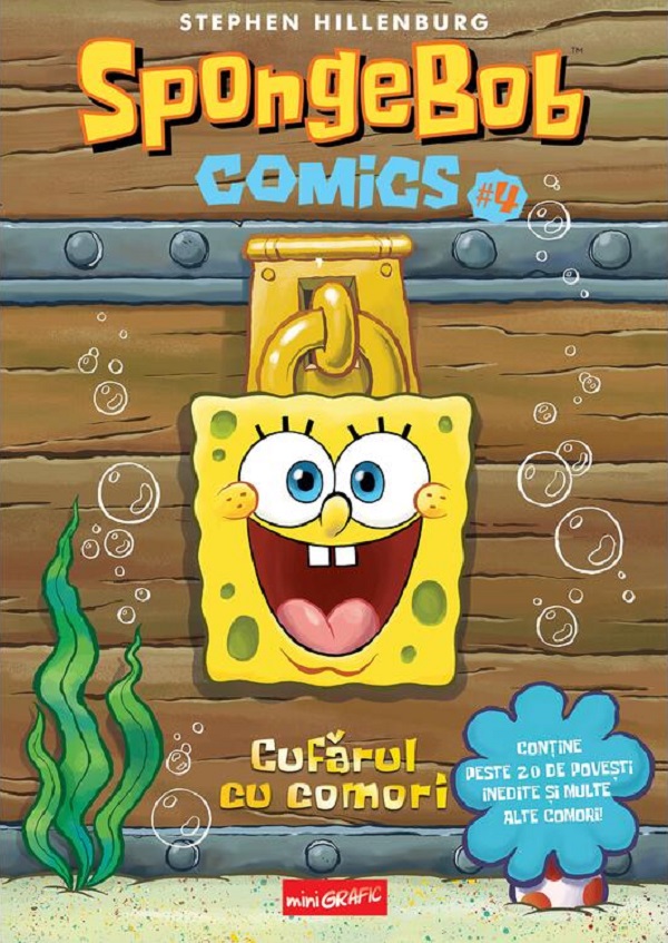 Coperta cărții 'SpongeBob Comics Vol.4: Cufărul cu comori - Stephen Hillenburg'