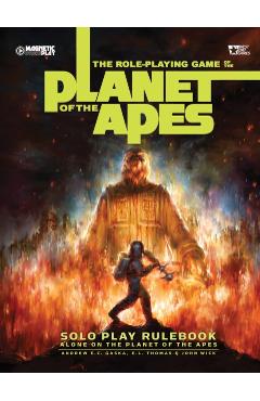 Coperta cărții 'Planet of the Apes Solo Rulebook - Andrew E.c.|thomas Gaska'