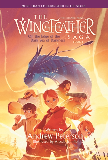 Coperta cărții 'On the Edge of the Dark Sea of Darkness: The Graphic Novel: The Wingfeather Saga, Book 1 - Andrew Peterson'