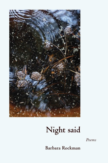 Coperta cărții 'Night Said: Poems - Barbara Rockman'