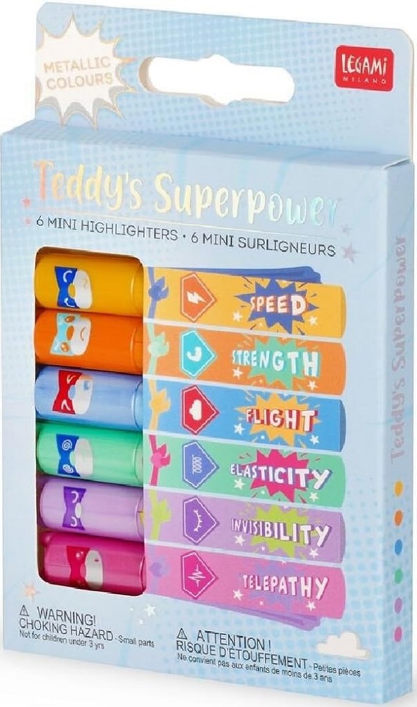 Imaginea produsului 'Set 6 evidențiatoare: Teddy's Superpower'