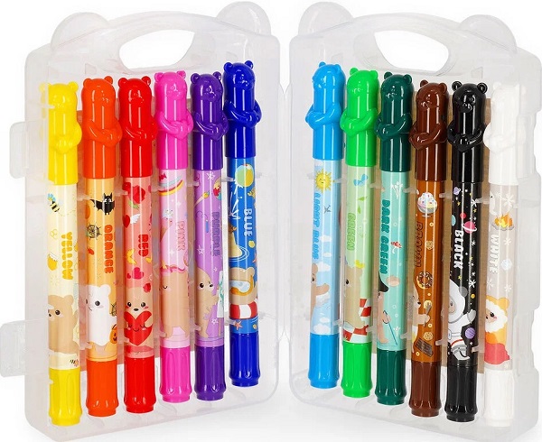 Imaginea produsului 'Set 12 creioane cerate: Teddy Friends'