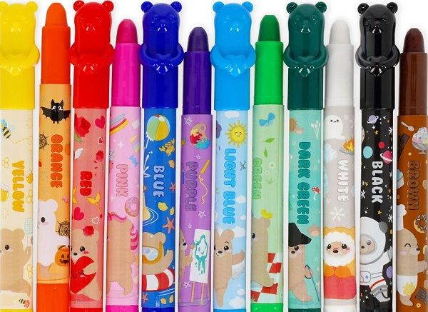 Imaginea produsului 'Set 12 creioane cerate: Teddy Friends'