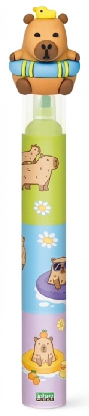 Imaginea produsului 'Mini evidențiator 3 în 1. Capybara maro cu puișor'