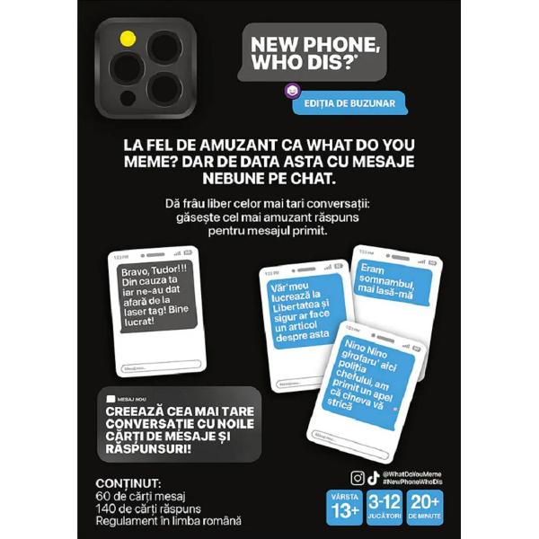 Joc de petrecere: New Phone, Who Dis? Editie de buzunar