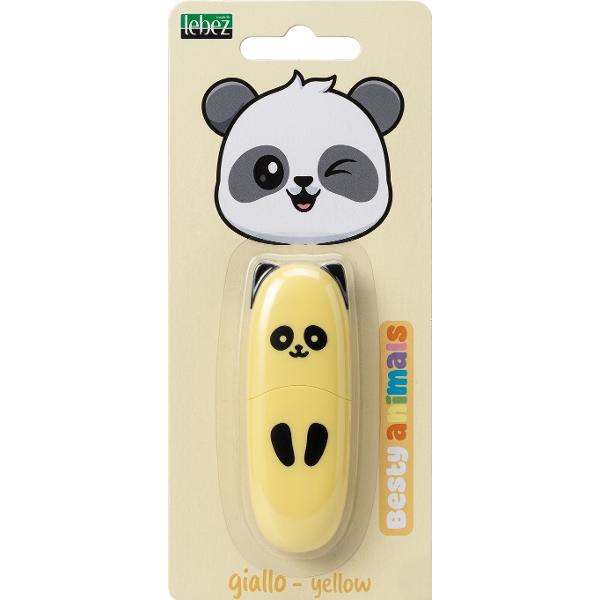 Marker evidentiator Besty Animals. Galben. Panda