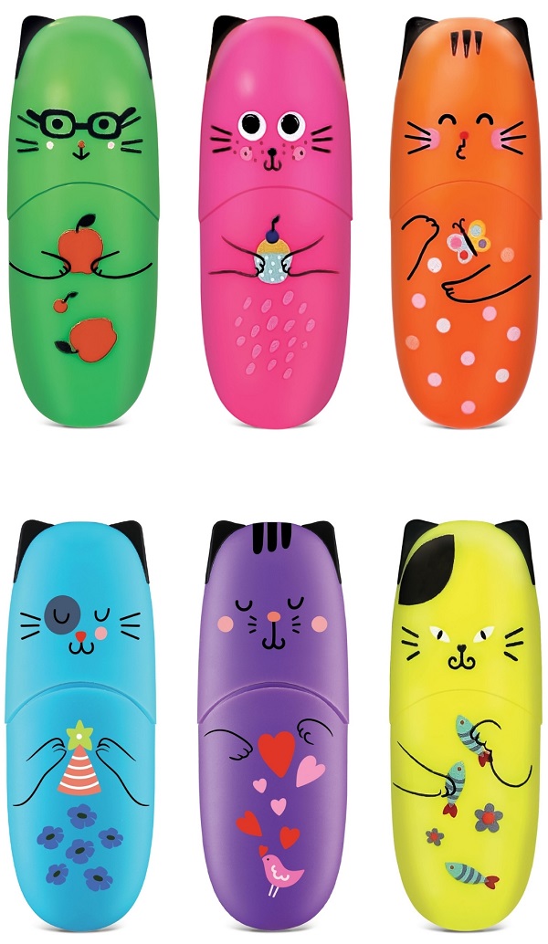 Imaginea produsului 'Set 6 markere evidențiator: Besty Cats'