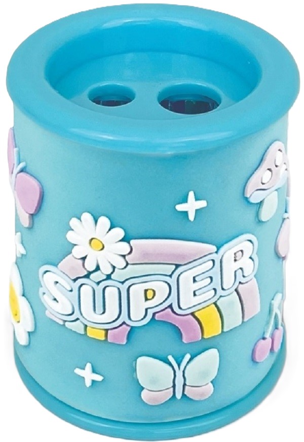 Imaginea produsului 'Ascuțitoare bleu cu 2 găuri și container. Super'