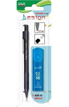Imaginea produsului 'Creion mecanic Negru 0.5mm + rezerve HB'