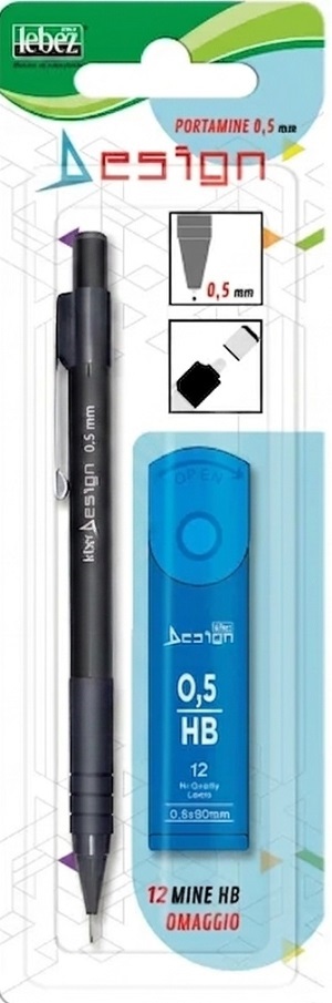 Imaginea produsului 'Creion mecanic Negru 0.5mm + rezerve HB'
