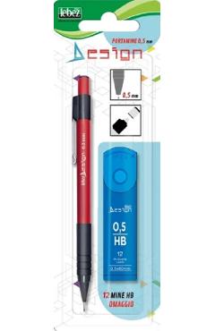 Imaginea produsului 'Creion mecanic Vișiniu 0.5mm + rezerve HB'