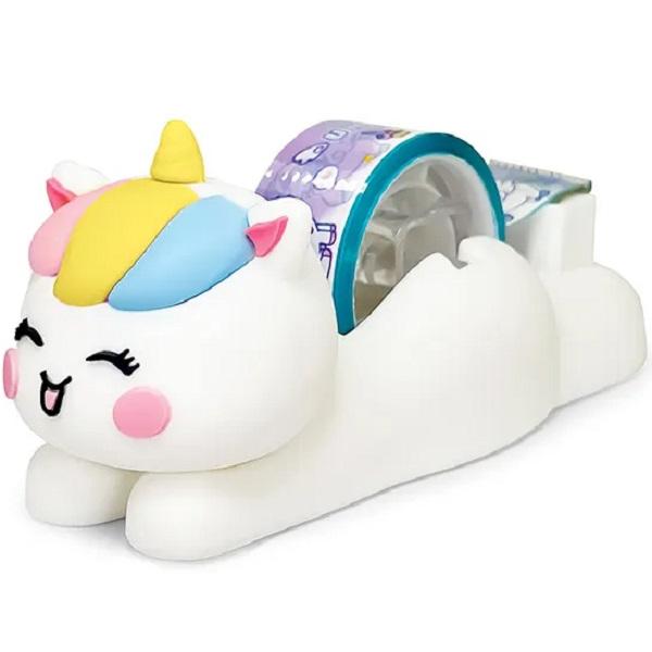 Dispenser banda adeziva Magic Unicorns. Unicorn galben