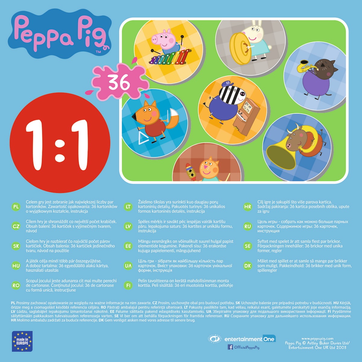 Imaginea produsului 'Joc Memo Peppa Pig'