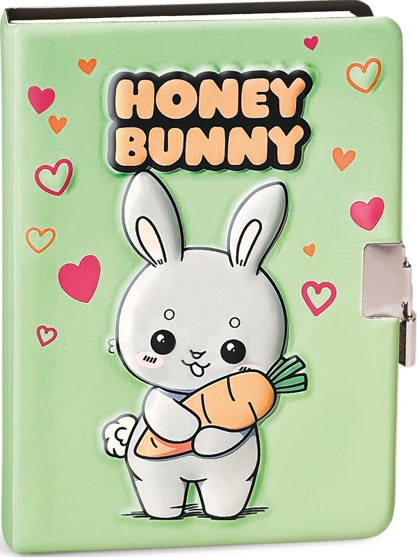 Imaginea produsului 'Jurnal 3D cu lacăt: Honey Bunny'