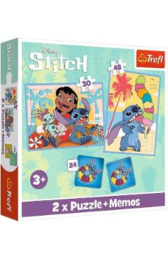 Imaginea produsului 'Puzzle 2 in 1 + Memos. Disney Stitch'
