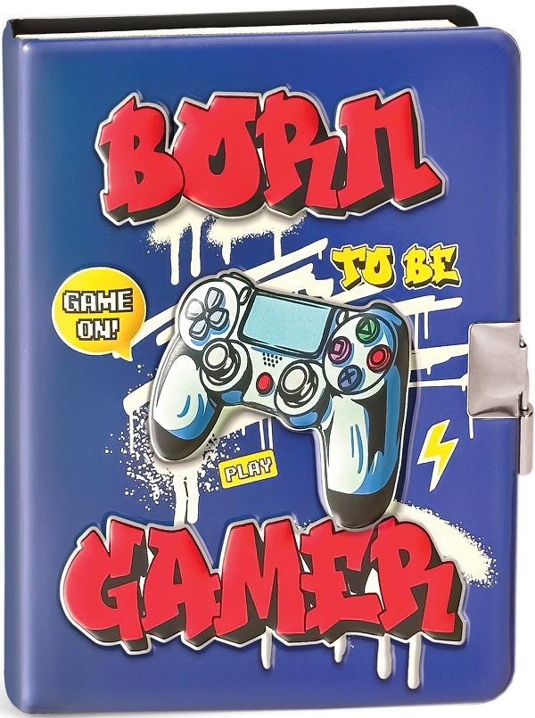 Imaginea produsului 'Jurnal 3D cu lacăt: Burn to be gamer'