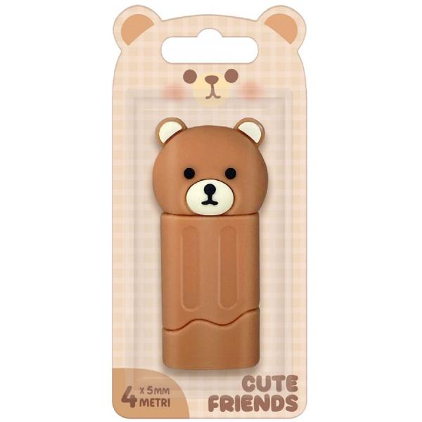 Corector cu banda. Cute Friends. Ursulet