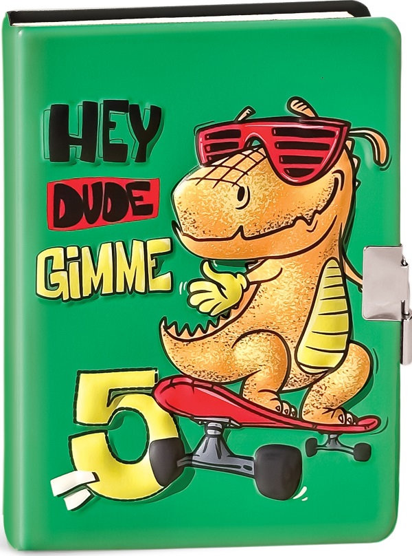 Imaginea produsului 'Jurnal 3D cu lacăt: Hey Dude Gimme'