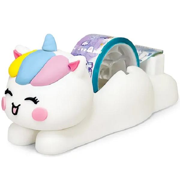 Dispenser banda adeziva Magic Unicorns. Unicorn bleu