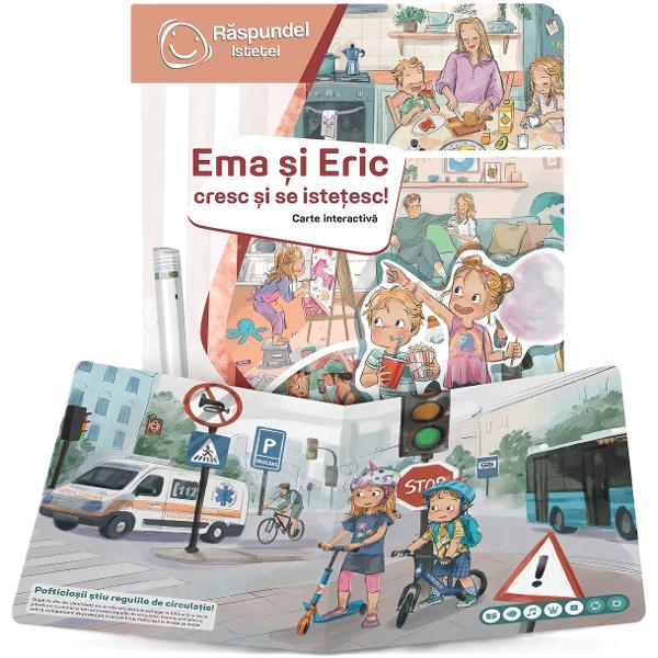 Carte interactiva: Raspundel Istetel. Ema si Eric cresc si se istetesc