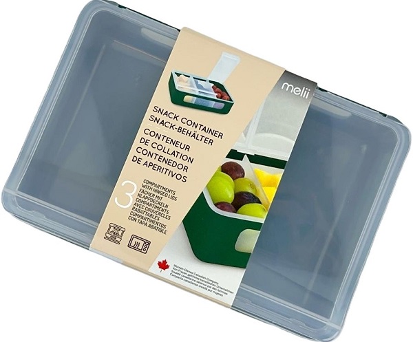 Imaginea produsului 'Cutie snack: 3 compartimente. Pine Green'
