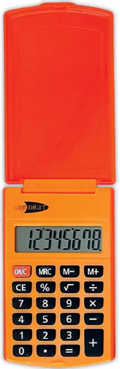 Imaginea produsului 'Calculator de buzunar 8 Digits. Portocaliu'