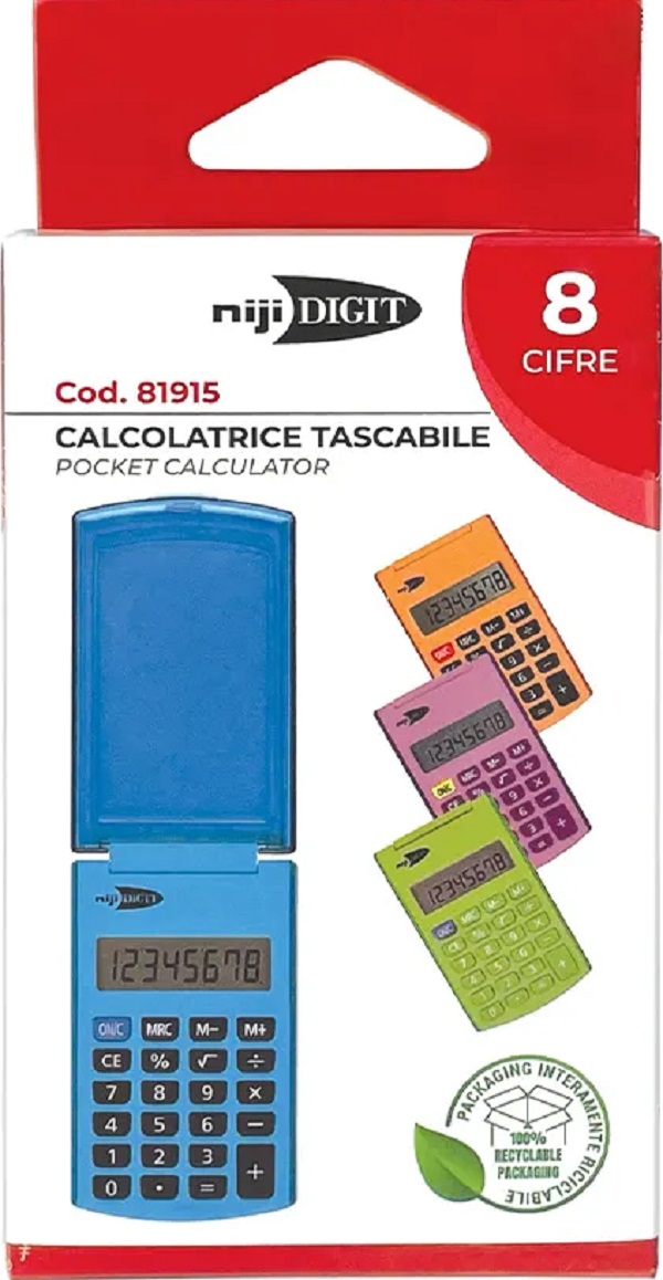 Imaginea produsului 'Calculator de buzunar 8 Digits. Portocaliu'