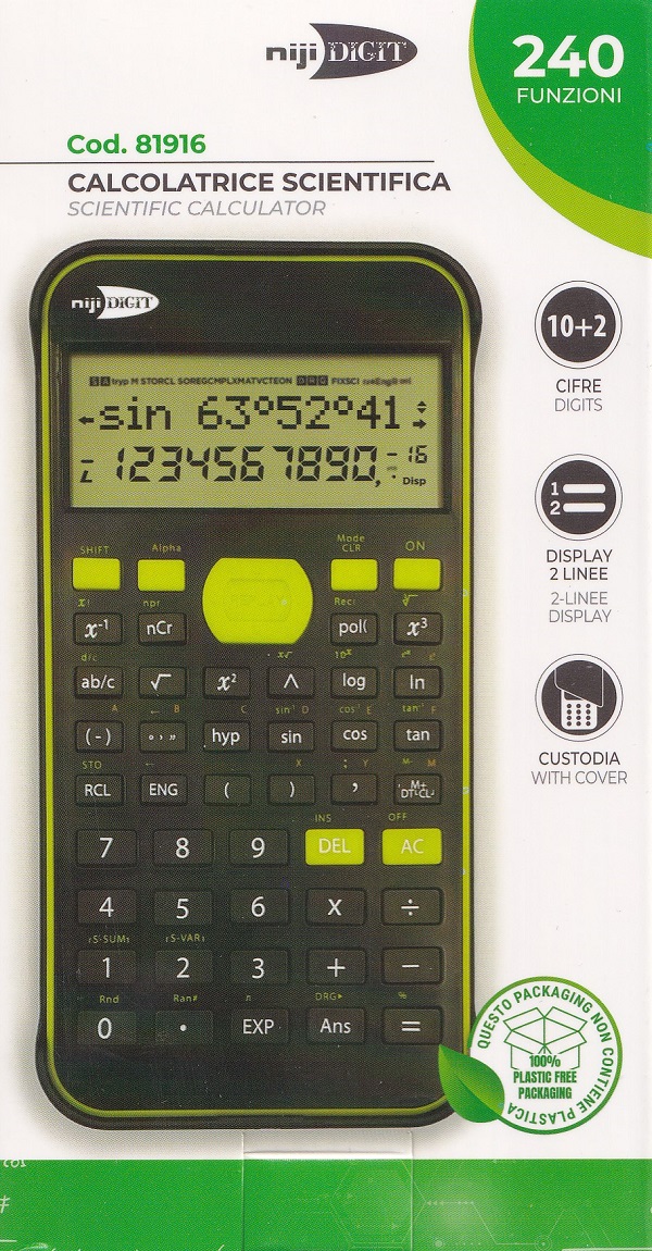Imaginea produsului 'Calculator științific 10+2 digits. Verde'
