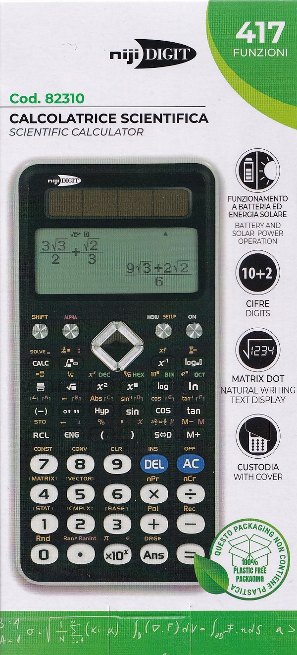 Imaginea produsului 'Calculator științific 10+2 digits cu 417 funcții. Alb'