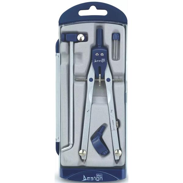 Trusa compas scolar cu 4 accesorii