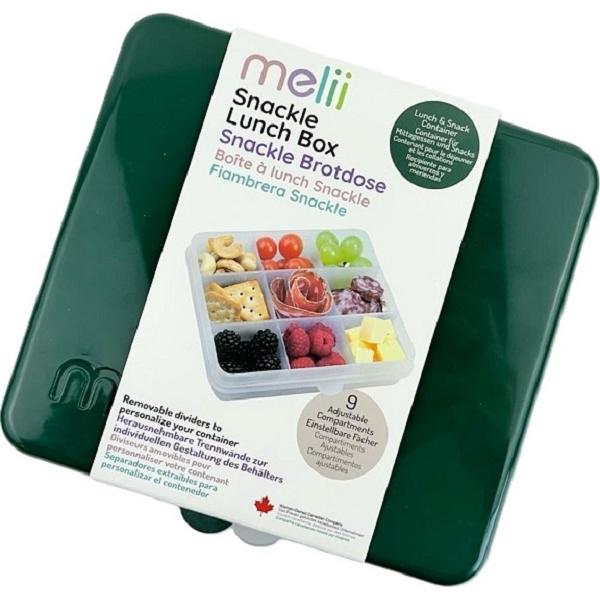 Cutie snack: 9 compartimente. Pine Green