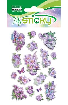 Imaginea produsului 'Stickere decorative. My sticky 3D. Flori mov'