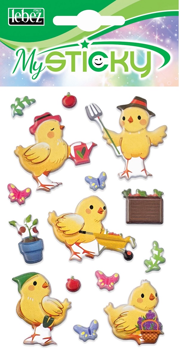 Imaginea produsului 'Stickere decorative. My sticky 3D. Puișori'