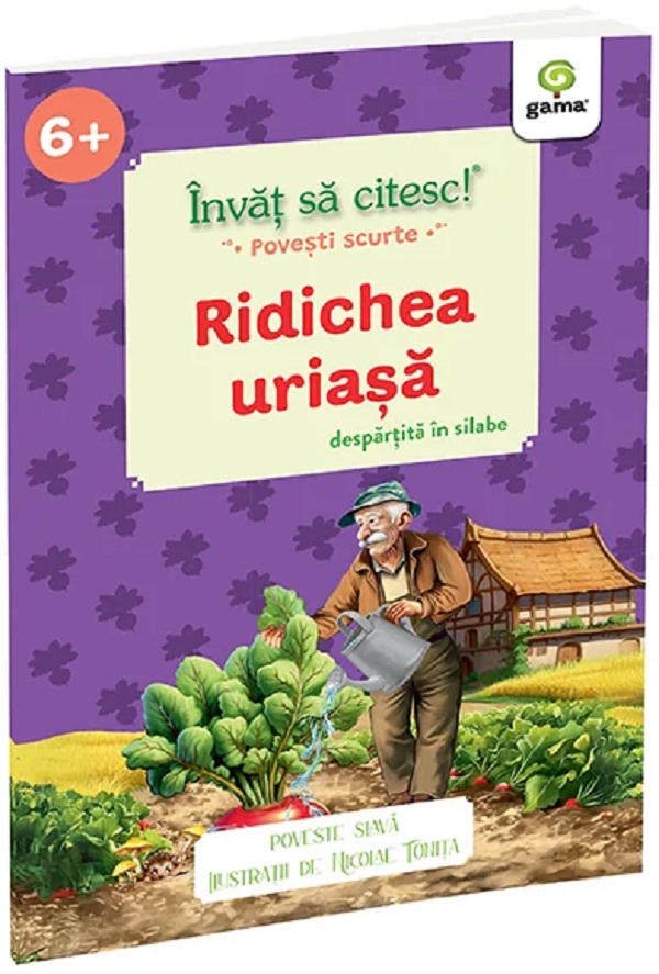 Coperta cărții 'Învăț să citesc povești scurte pe silabe. Ridichea uriasă'