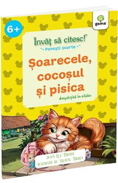 Invat sa citesc povesti scurte pe silabe. Soarecele, cocosul si pisica - Lev Tolstoi