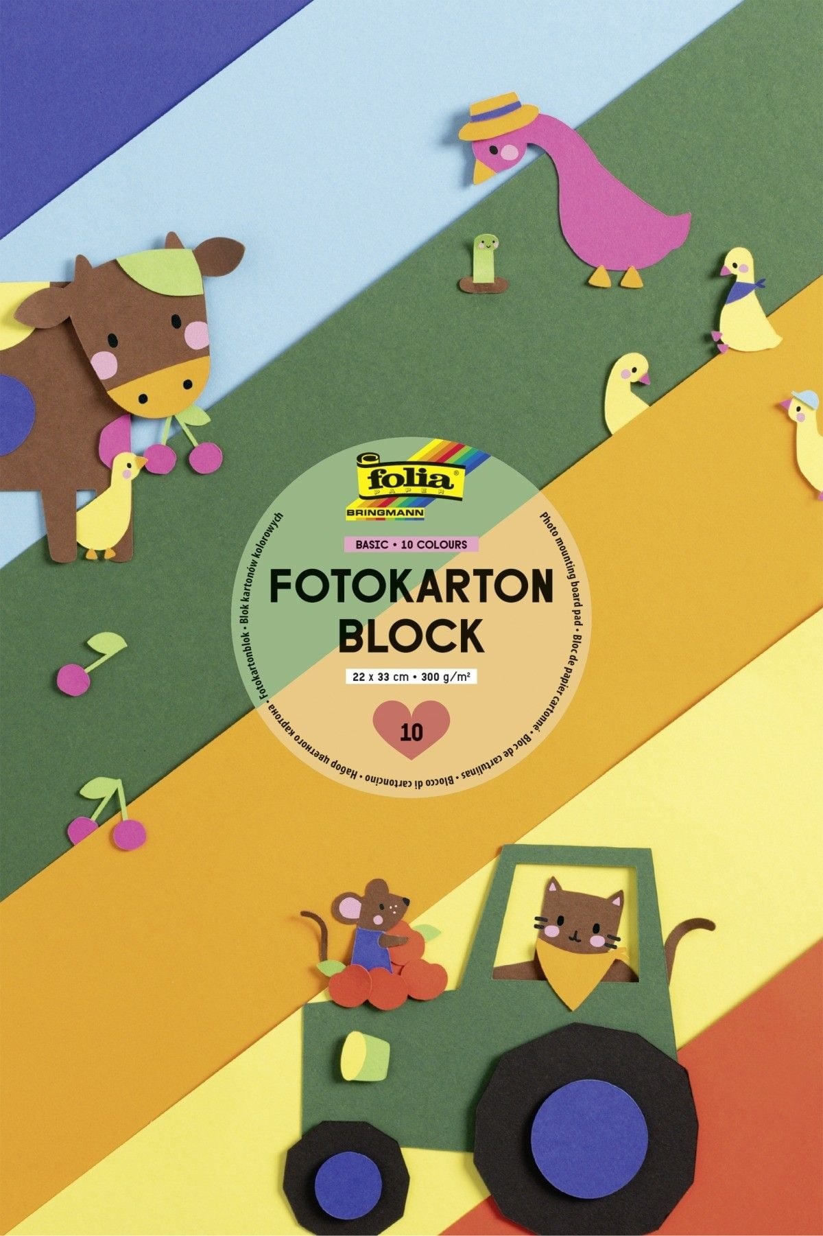 Imaginea produsului 'Carton colorat asortat 10 culori A4'